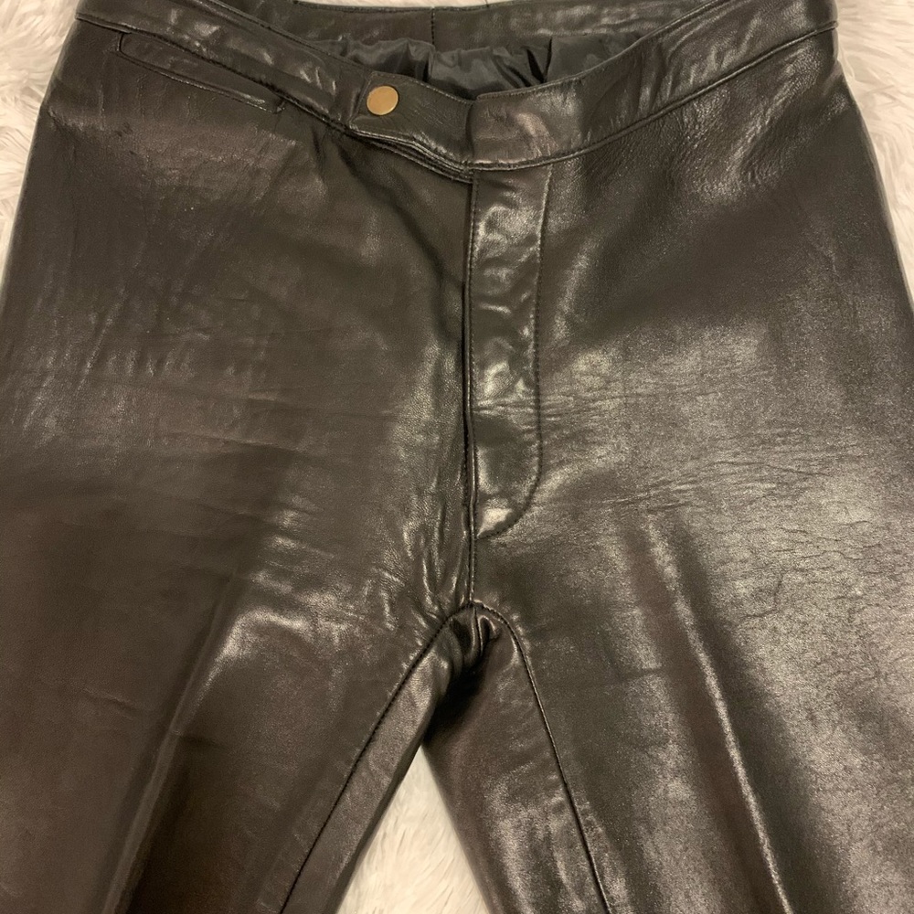 Vintage Black butter soft leather pants